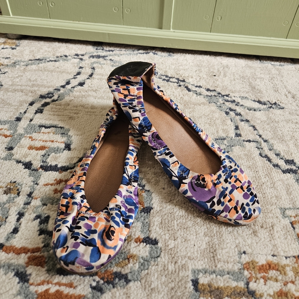 Vintage Lucky Brand Ballet Flats Multi Pattern in Wowens Size 8